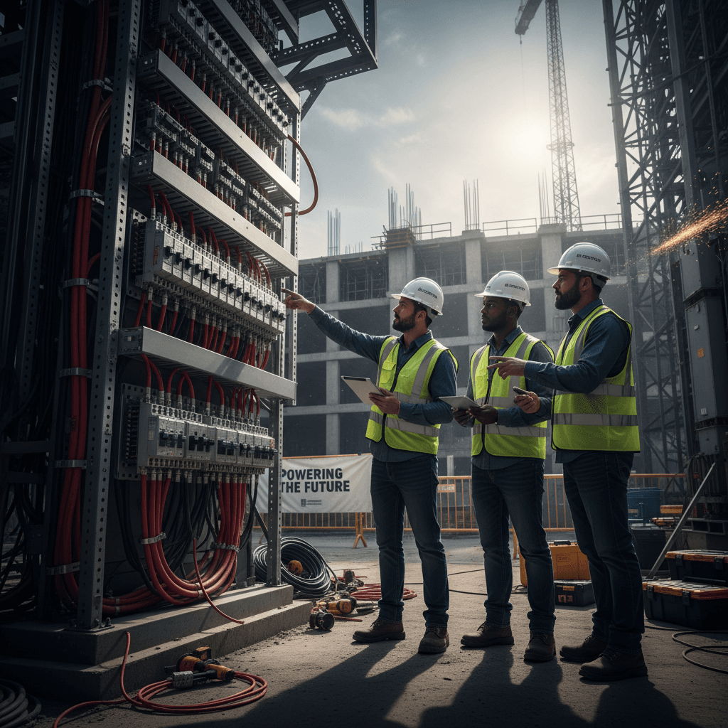 Inspection technique d'installation électrique sur chantier